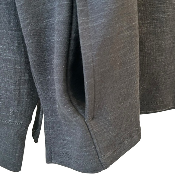 L.L. Bean Black Mock Turtleneck Sweater Size XL With Kangaroo Pockets - Picture 2 of 9